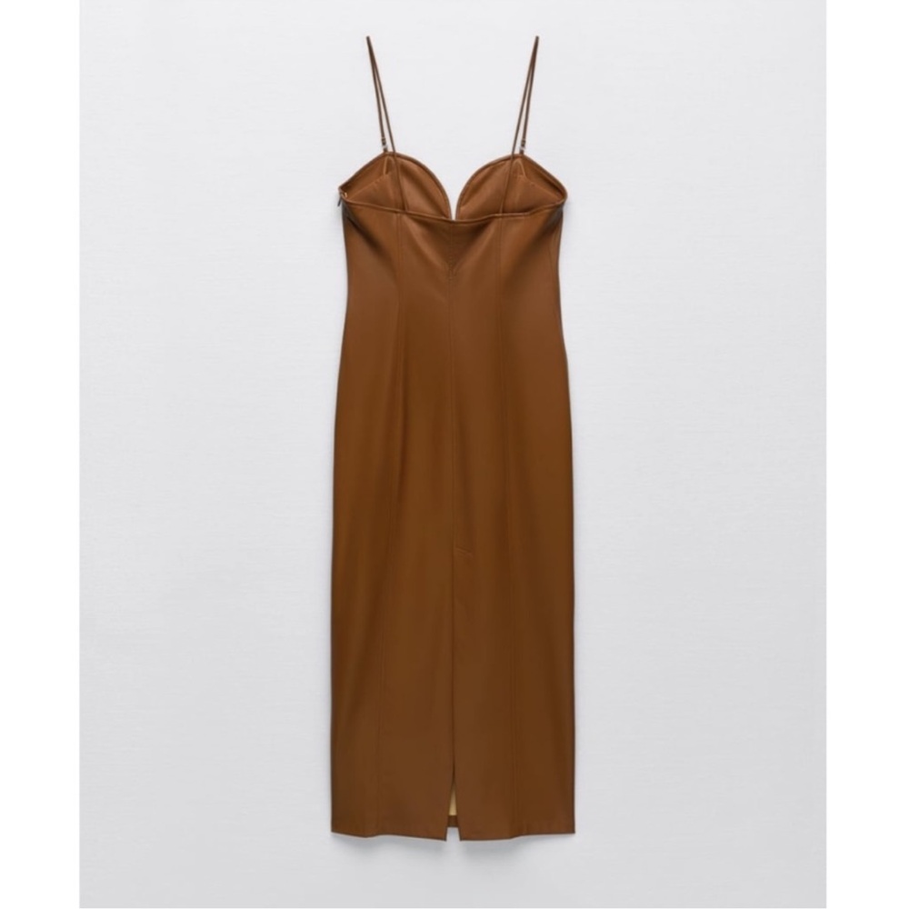 ZARA FAUX LEATHER DRESS - Picture 15 of 15